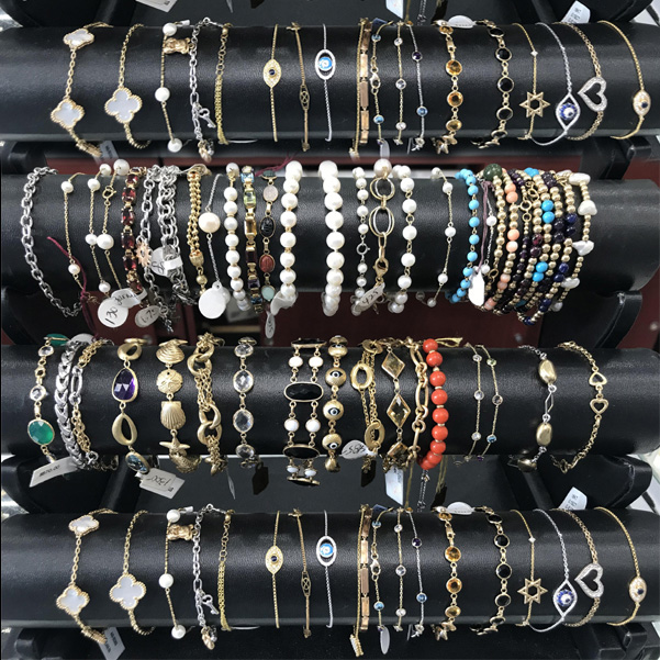 14K white/yellow gold diamond bracelets